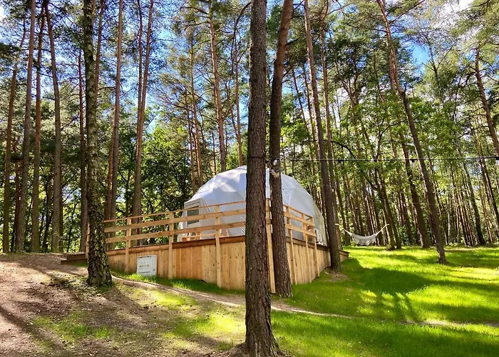 Planeta Glamping Luksusowy namiot Zalesie Gorne